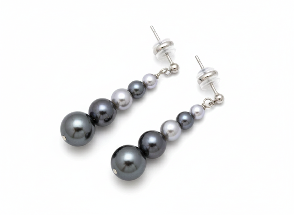 Gray Pearl Gradient earrings