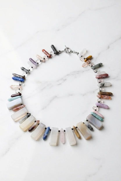 Natural Mixed Crystal handmade Necklace - Lesedi Jewels