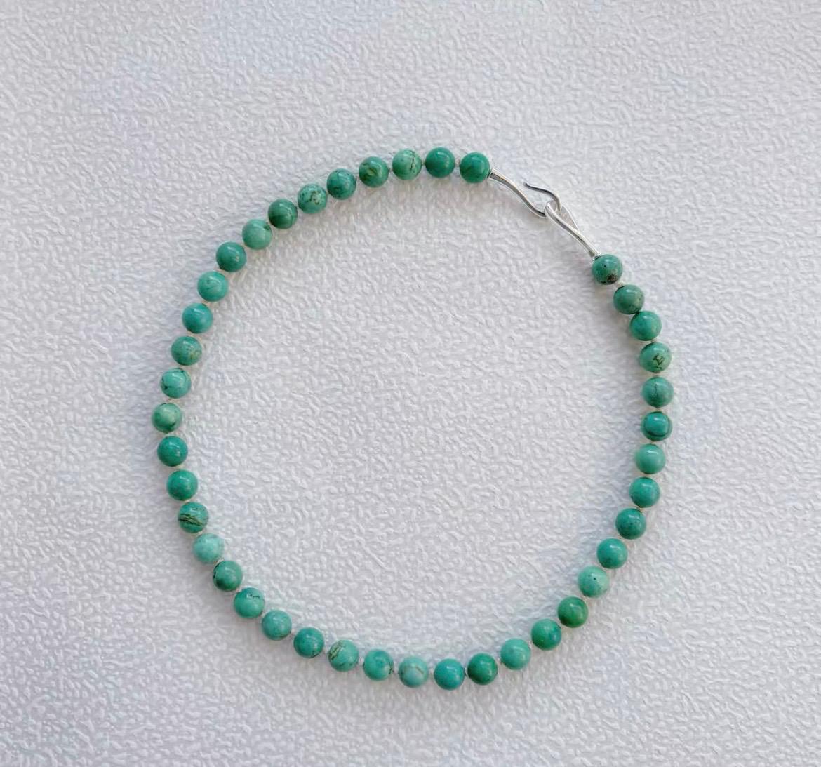 Natural Turquoise handmade Beaded chocker - Lesedi Jewels