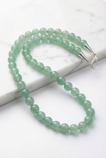 Natural raw aventurine beaded necklace - Lesedi Jewels
