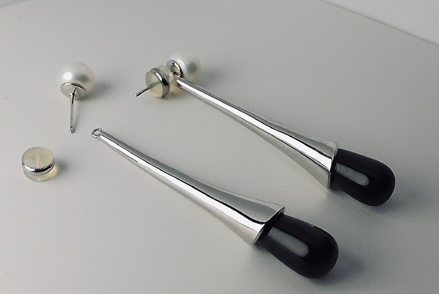 Black Onyx Drop Earrings