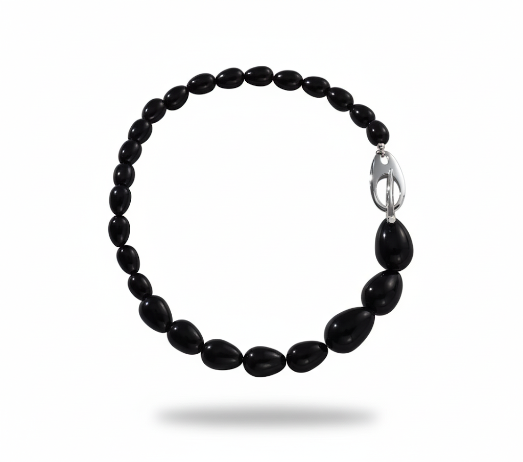 Onyx Empress | Black Onyx brass Necklace