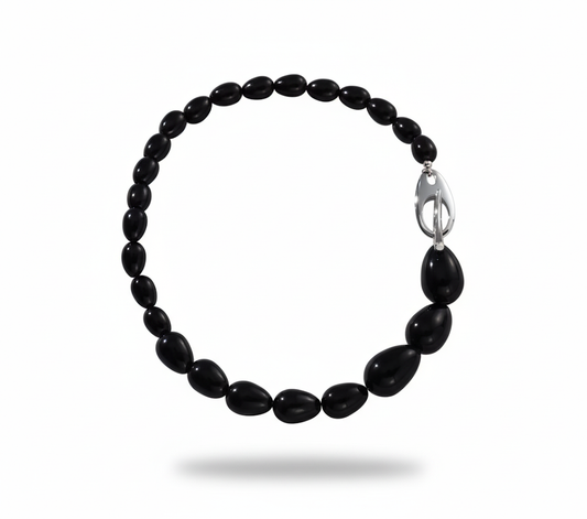 Onyx Empress | Black Onyx brass Necklace