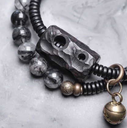 Black Rutilated Quartz Bracelet