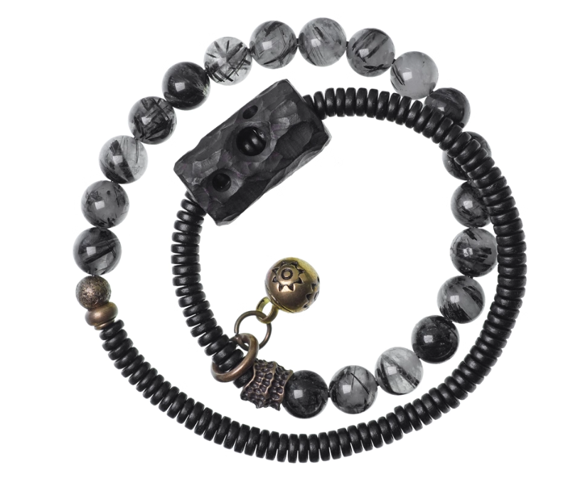 Black Rutilated Quartz Bracelet