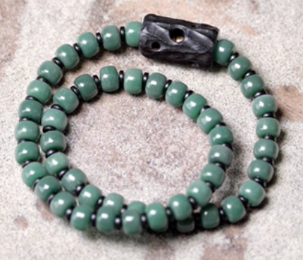 Green Bodhi Root with Curved Ebody wood