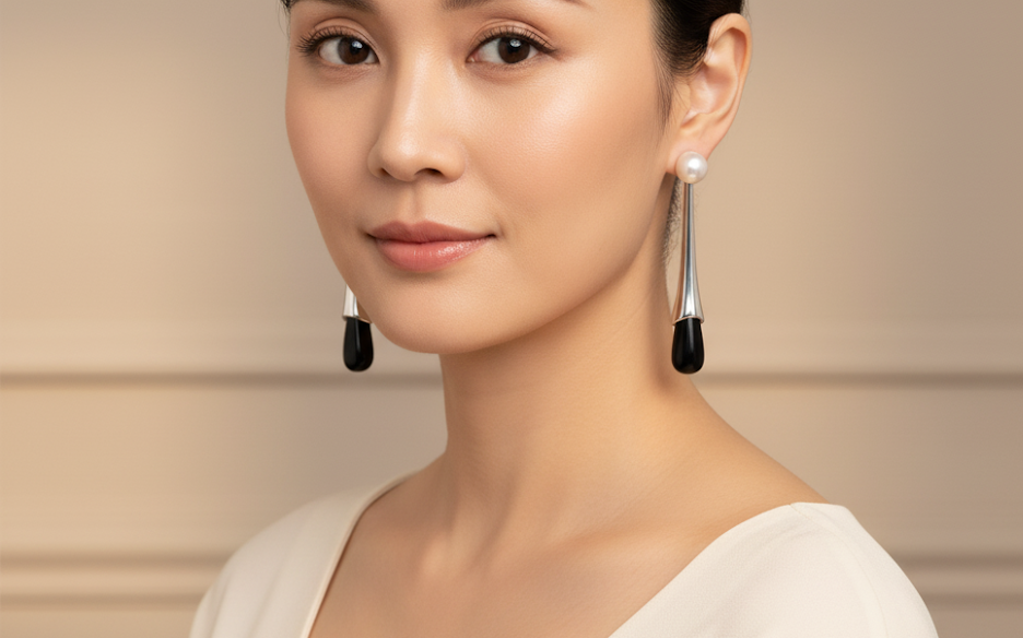 Black Onyx Drop Earrings