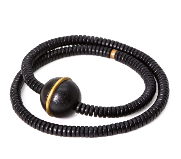 Ebony Wood with a Ball charm