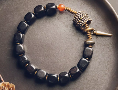 Ebony Wood with Charms