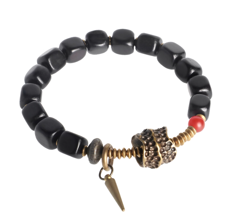 Ebony Wood with Charms