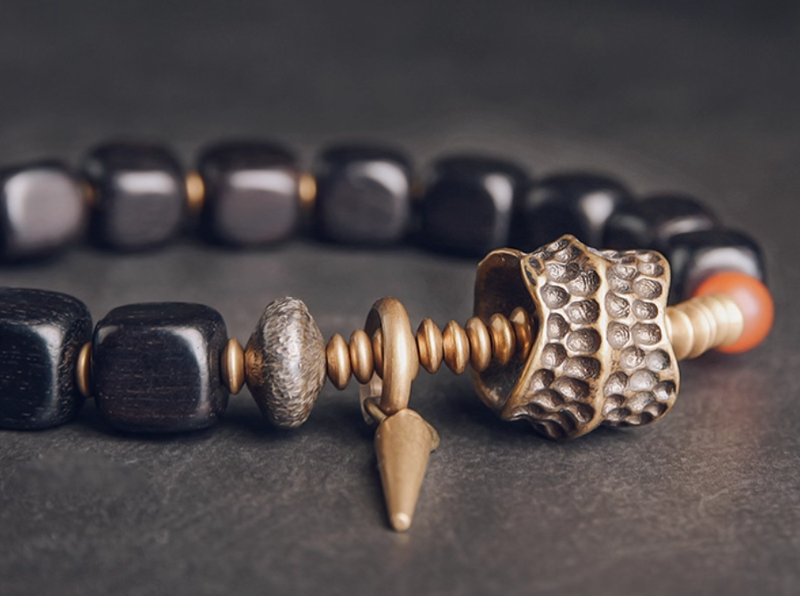 Ebony Wood with Charms