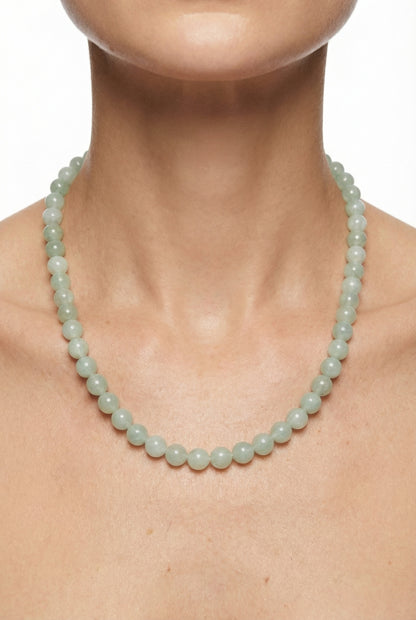 Natural raw aventurine beaded necklace - Lesedi Jewels