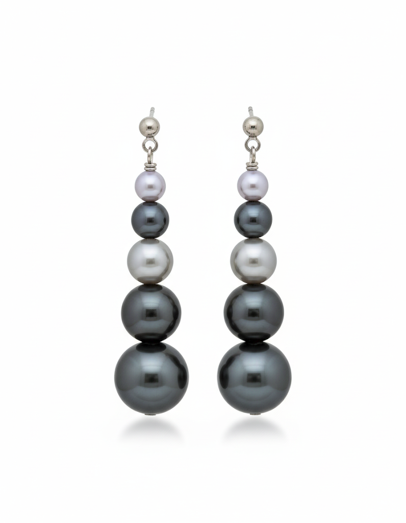 Gray Pearl Gradient earrings