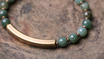 Water Grass Agate Bead Bracelets